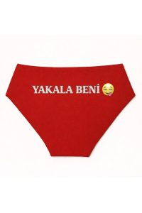 Kadın Kırmızı Külot – Eğlenceli Yazı Detaylı, Sevgiliye Özel İç Çamaşırı