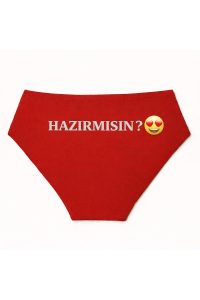 Kadın Kırmızı Külot – Eğlenceli Yazı Detaylı, Sevgiliye Özel İç Çamaşırı
