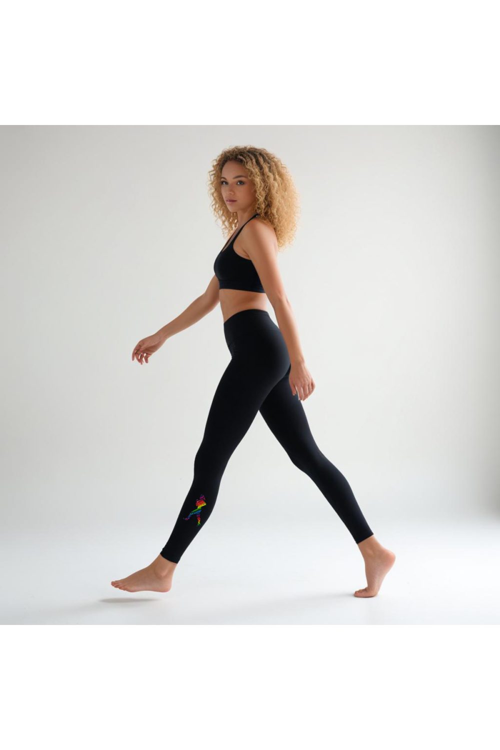 YÜKSEK BEL  BASKILI ESNEK VE BEL BASEN TOPARLAYICI  SPOR FİTNESS PİLATES YOGA  SİYAH TAYT