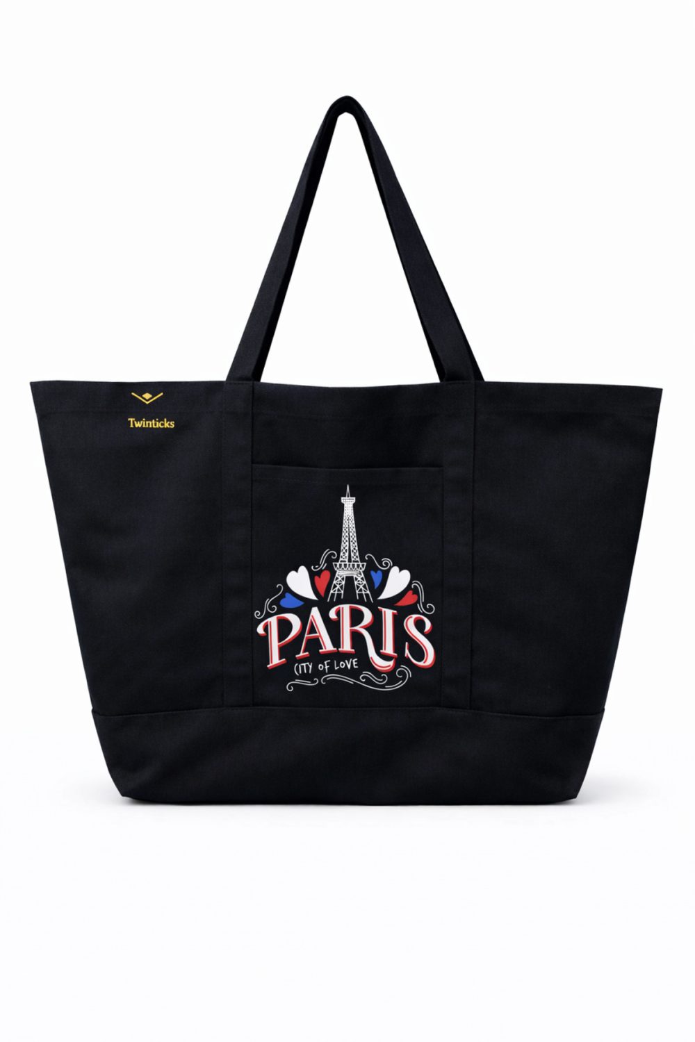 Kanvas Paris Baskılı Spor & Yoga Çantası – Geniş Hacimli, Dayanıklı, Günlük Fitness Çantası